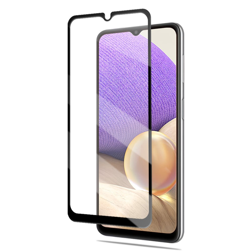 AMORUS Heltäckande Silkestryck Ultraklar Härdad Glasskärmskyddsfilm för Samsung Galaxy A32 5G/M32 5G/A12/M12/A02s (164,2x75,9x9,1mm)
