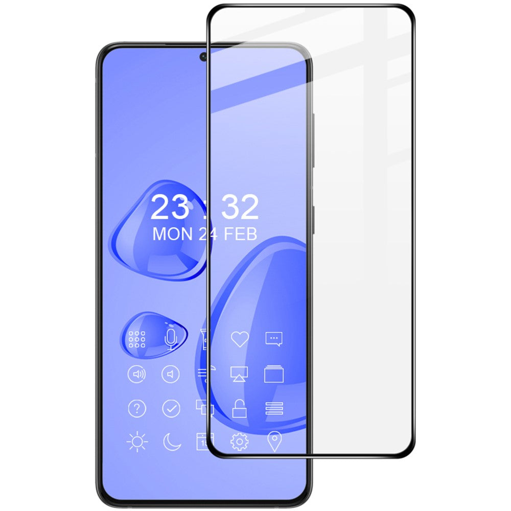 IMAK til Samsung Galaxy S21 4G/5G Ultra Klar Hærdet Glas Fuldskærm Beskyttelsesfilm Pro+ [Fingeraftryksoplåsningsversion]