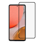 Eksplosionssikker silketrykt hærdet glasskærmbeskytter [Fuld dækning] [Fuld lim] til Samsung Galaxy A72 4G/5G