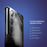 2PCS/Set HAT PRINCE Super Thin 0.2mm 9H 2.15D Ultra Clear Arc Edge Tempered Glass Camera Lens Protection Film for Samsung Galaxy S21 Ultra 5G