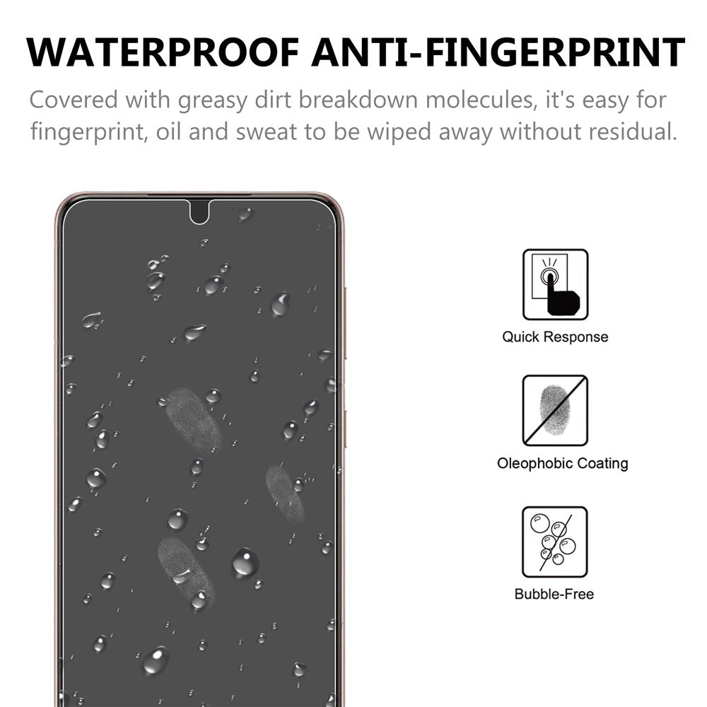 2.5D 9H Arc Edge Skärmskydd i härdat glas för Samsung Galaxy S21 4G/5G