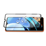 AMORUS Silk Printing HD Full Glue Härdat Glas Helskärmsskyddsfilm för Xiaomi Redmi 9T/9 Power/Note 9 4G (Qualcomm Snapdragon 662)