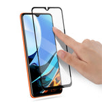 AMORUS Silk Printing HD Full Glue Härdat Glas Helskärmsskyddsfilm för Xiaomi Redmi 9T/9 Power/Note 9 4G (Qualcomm Snapdragon 662)