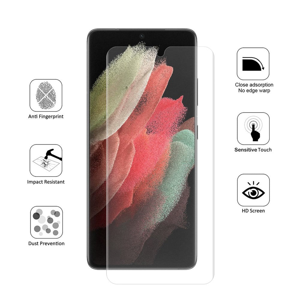 ENKAY HAT PRINCE Hydrogel Film Soft 3D Full Screen Protector Guard Film for Samsung Galaxy S21 Ultra 5G