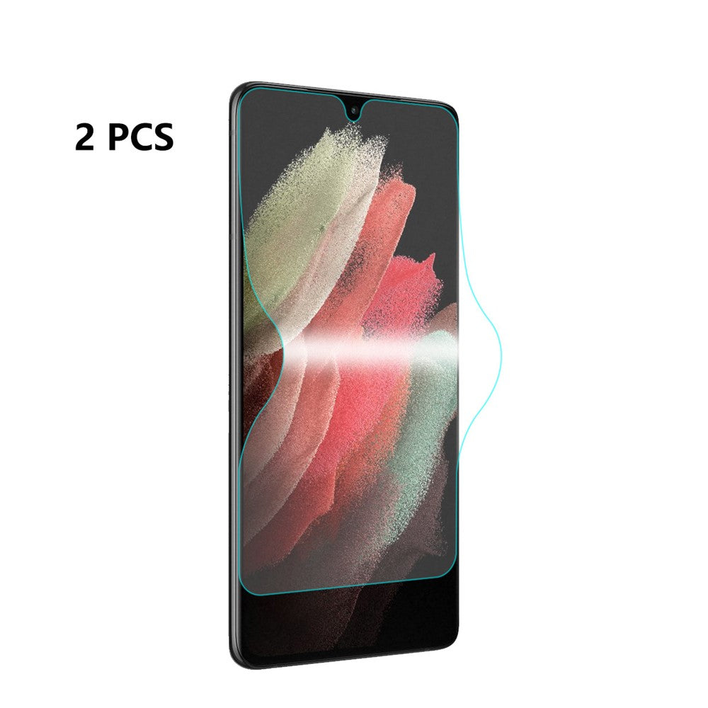 2Pcs ENKAY HAT PRINCE Hydrogel Film Soft 3D Full Screen Protector Guard Film for Samsung Galaxy S21 Ultra 5G