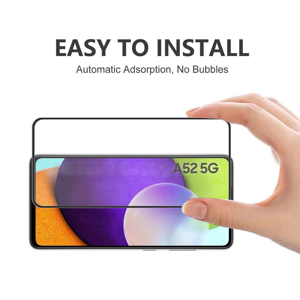 ENKAY HAT PRINCE Full Glue High Definition Anti-Drop Complete Screen Covering Tempered Glass Protector for Samsung Galaxy A52 4G / 5G / A52s 5G