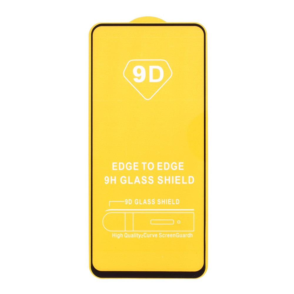 Silk Print Full Coverage Full Glue Tempered Glass Screen Guard Film for Xiaomi Redmi Note 9 5G / Xiaomi Redmi Note 9T 5G