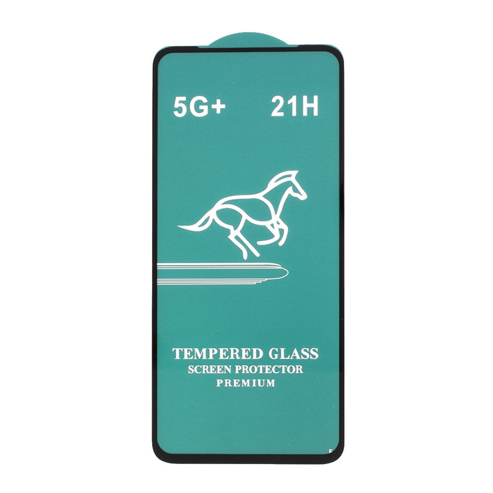 Helskärms silkestryck härdat glasskyddsfilm (hellim) för Xiaomi Redmi Note 9T 5G / Xiaomi Redmi Note 9 5G