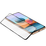 MOCOLO Full Glue Full Coverage Silk Printing Tempered Glass Screen Protector for Xiaomi Poco M5s 4G / Redmi Note 10 4G / Note 10S 4G
