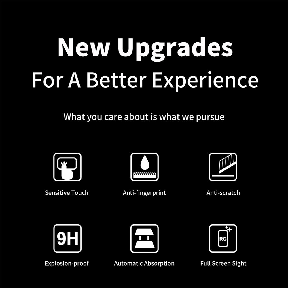HAT PRINCE 2 Pieces Full Glue 0.26mm 9H 2.5D Anti-explosion Full Coverage Screen Protector for Samsung Galaxy F62 / M62