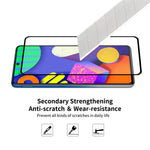 HAT PRINCE 2 Pieces Full Glue 0.26mm 9H 2.5D Anti-explosion Full Coverage Screen Protector for Samsung Galaxy F62 / M62
