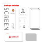 HAT PRINCE 2 Pieces Full Glue 0.26mm 9H 2.5D Anti-explosion Full Coverage Screen Protector for Samsung Galaxy F62 / M62