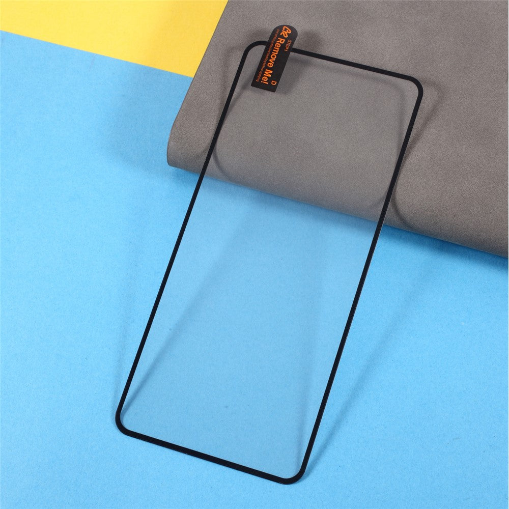 Anti-Explosion Full Coverage Silk Printing Full Glue Tempered Glass Screen Protector for Xiaomi Redmi K40 / Xiaomi Redmi K40 Pro