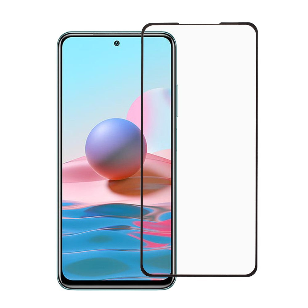 Anti-Explosion Full Coverage Silk Printing Full Glue Tempered Glass Screen Protector for Xiaomi Poco M5s 4G / Redmi Note 10 4G / Note 10S 4G