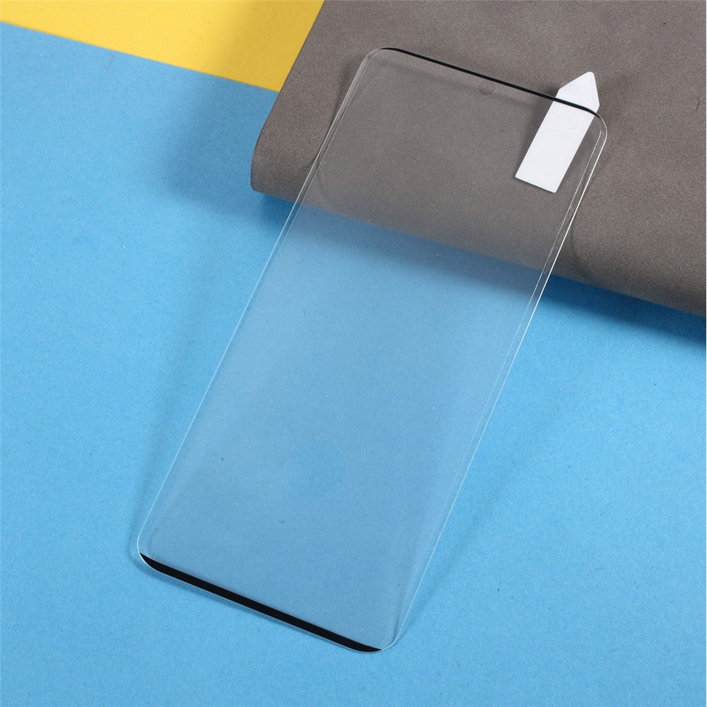 RURIHAI 3D-böjd sidoskyddsfilm i härdat glas med helskärm [fingeravtrycksigenkänning] för Samsung Galaxy S21 Ultra 5G