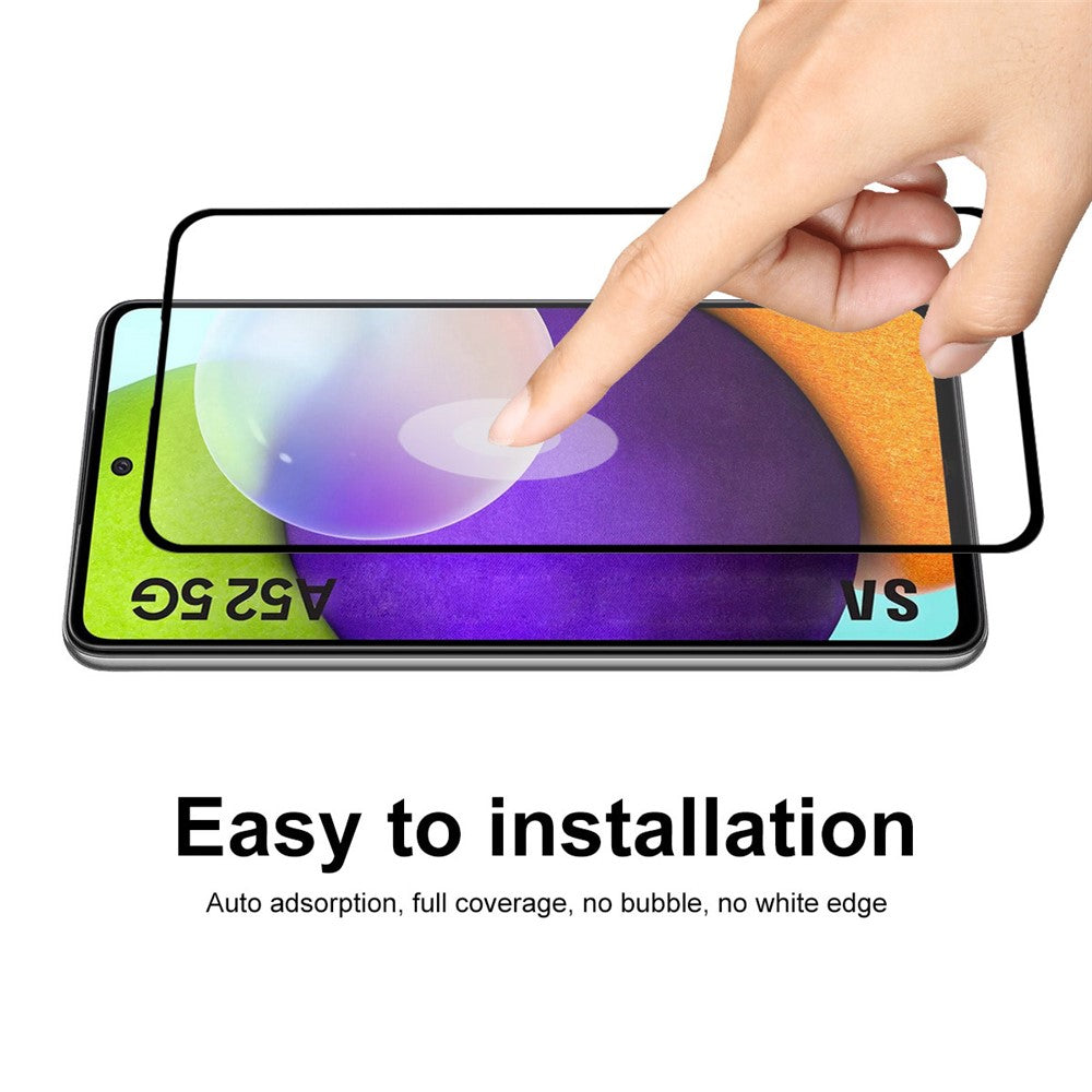 ENKAY HAT PRINCE [Full Glue] [Full Coverage] 0.26mm 9H 2.5D Tempered Glass Screen Protector for Samsung Galaxy A52 4G / 5G / A52s 5G
