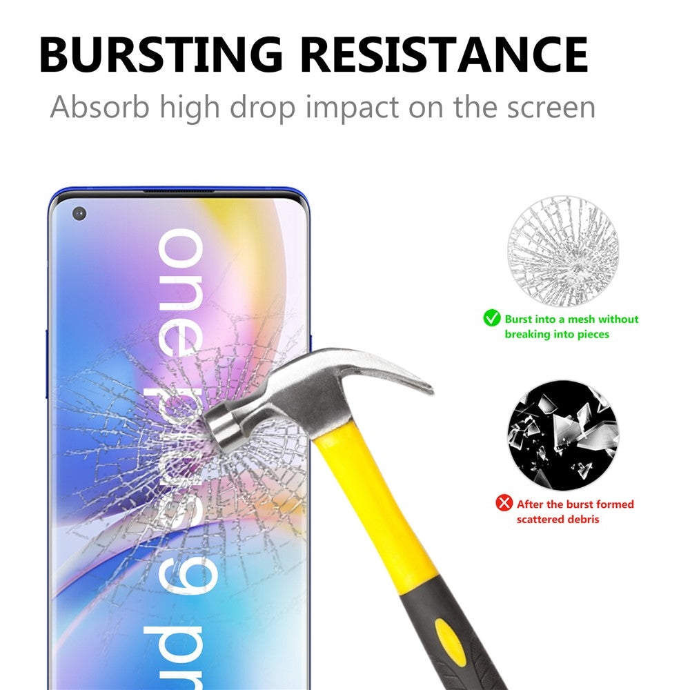 Anti-fingeraftryk Ultraklart 3D Hærdet Glas Fuld Skærmbeskytter Film til OnePlus 9 Pro/10 Pro