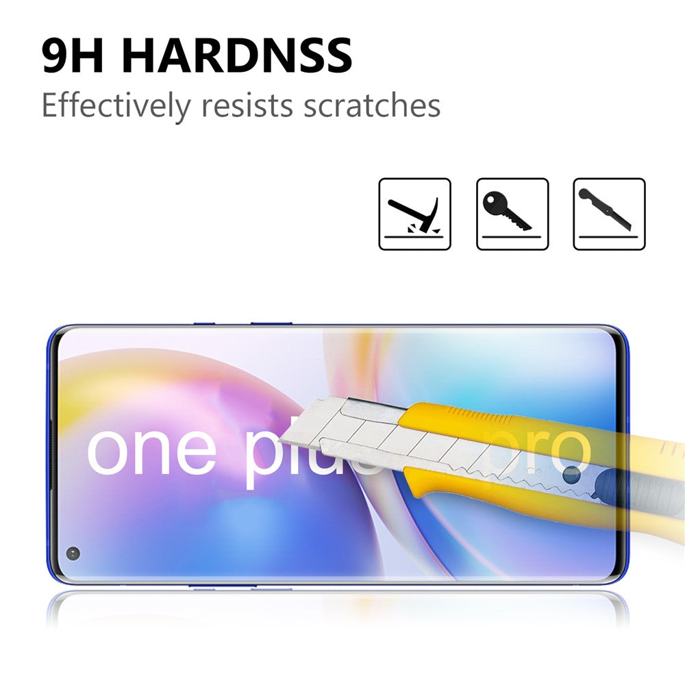 Anti-fingeraftryk Ultraklart 3D Hærdet Glas Fuld Skærmbeskytter Film til OnePlus 9 Pro/10 Pro