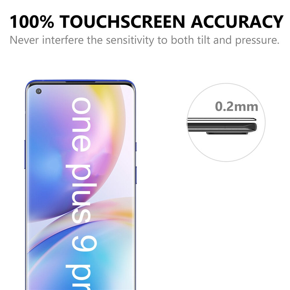 Anti-fingeraftryk Ultraklart 3D Hærdet Glas Fuld Skærmbeskytter Film til OnePlus 9 Pro/10 Pro