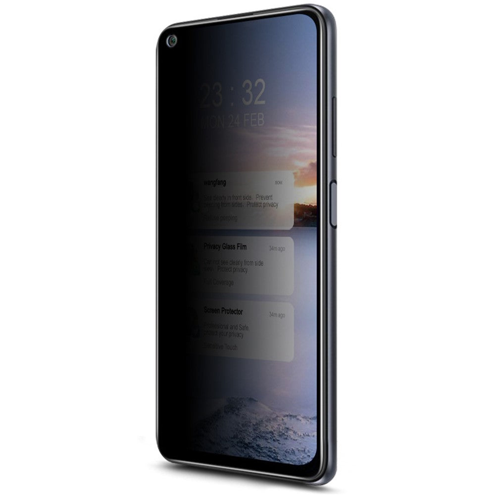IMAK Anti-Spying 9H Ultra Clear Tempered Glass Protector for Xiaomi Redmi Note 9 5G / Note 9T 5G