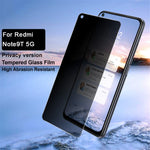 IMAK Anti-Spying 9H Ultra Clear Tempered Glass Protector for Xiaomi Redmi Note 9 5G / Note 9T 5G