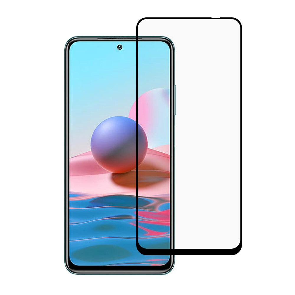 RURIHAI for Xiaomi Poco M5s 4G / Redmi Note 10 4G / Note 10S Tempered Glass Full Screen Protector [2.5D] [Solid Defense]