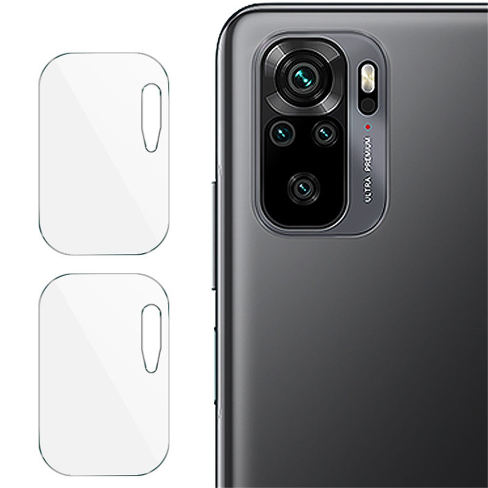 2 st/förpackning IMAK Heltäckande HD-linsskyddsfilm för Xiaomi Redmi Note 10 4G / Note 10S / Poco M5s 4G