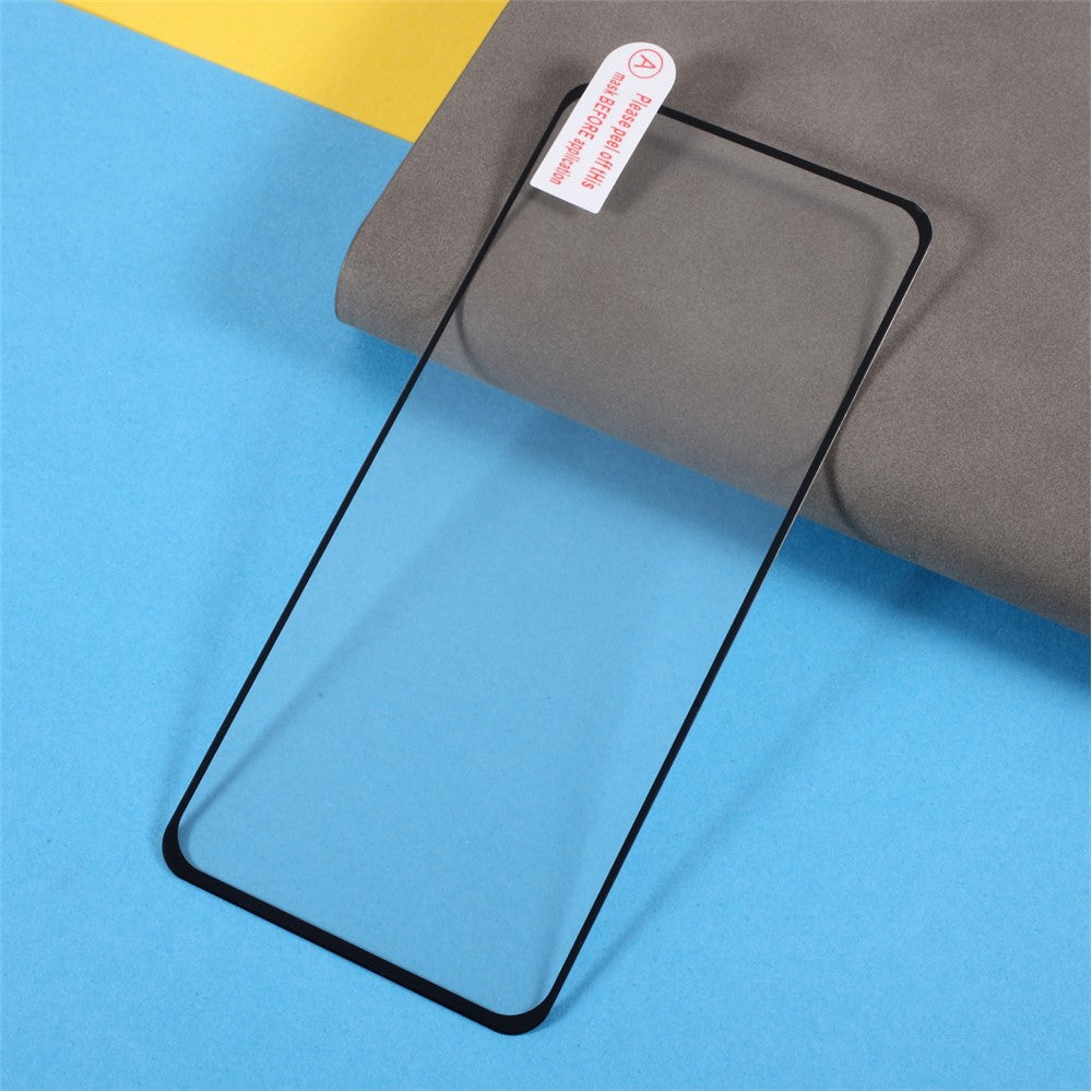 Helhäftande härdat glasskärmfilm i full storlek för Oppo Find X3 Lite/Reno5 5G/Reno5 4G/Reno5 K