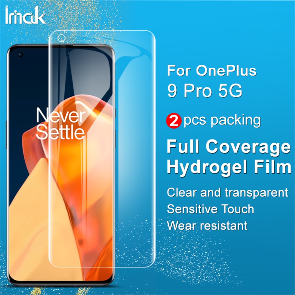 IMAK 2 stk./sæt TPU hydrogelfilm III Fuld dækning Film Anti-ridse HD skærmbeskytter til OnePlus 9 Pro/10 Pro