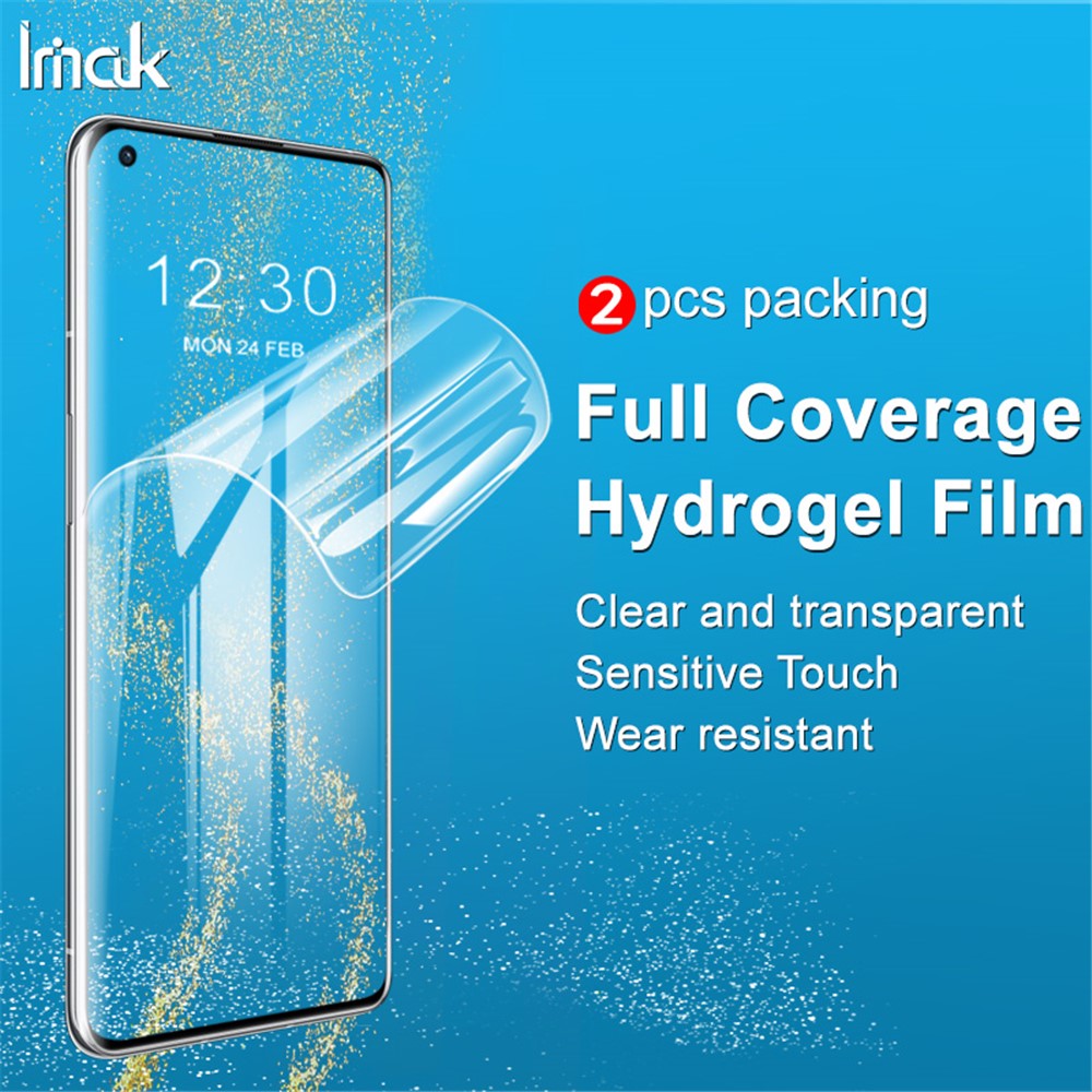 IMAK 2 stk./sæt TPU hydrogelfilm III Fuld dækning Film Anti-ridse HD skærmbeskytter til OnePlus 9 Pro/10 Pro