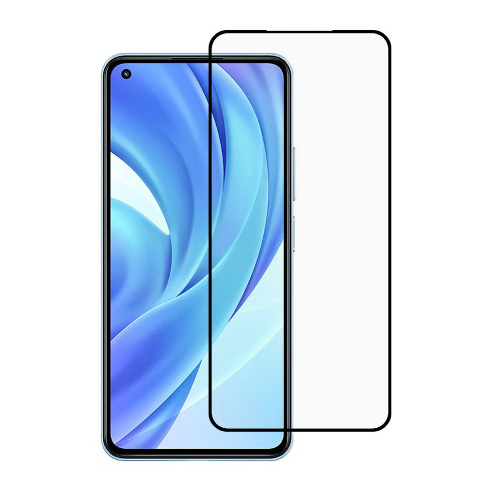 Heltäckande silkestryck Hellim Härdat Glas Skärmskydd för Xiaomi Mi 11 Lite 4G / 5G / 11 Lite 5G NE