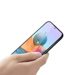 PINWUYO för Xiaomi Redmi Note 10 Pro / Note 10 Pro Max [Fingeravtrycksskyddande] [Explosionsskyddande] Helhäftande härdat glasfilm