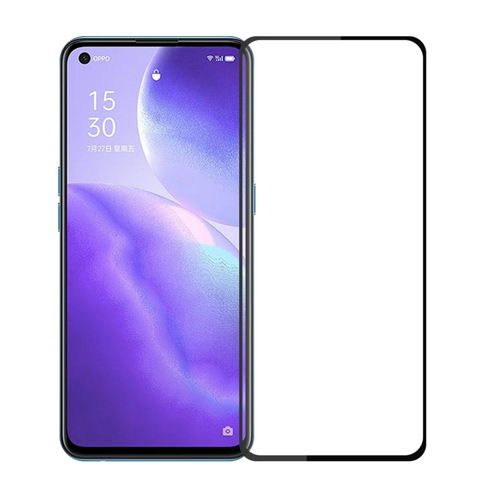 PINWUYO til Oppo Find X3 Lite / Reno5 4G / Reno5 5G / Reno5 K [Fingeravtrycksskyddande] [Explosionsskyddande] fuldklæbende hærdet glasfilm