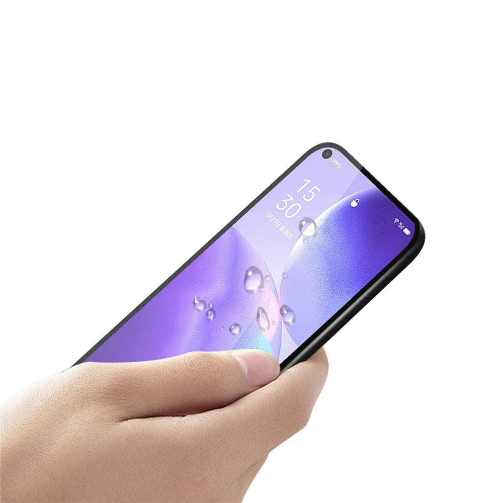 PINWUYO til Oppo Find X3 Lite / Reno5 4G / Reno5 5G / Reno5 K [Fingeravtrycksskyddande] [Explosionsskyddande] fuldklæbende hærdet glasfilm