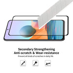 HAT PRINCE 0.26mm 9H 2.5D Arc Edge Full Glue Tempered Glass Screen Protector Film for Xiaomi Redmi Note 10 Pro Max/Redmi Note 10 Pro