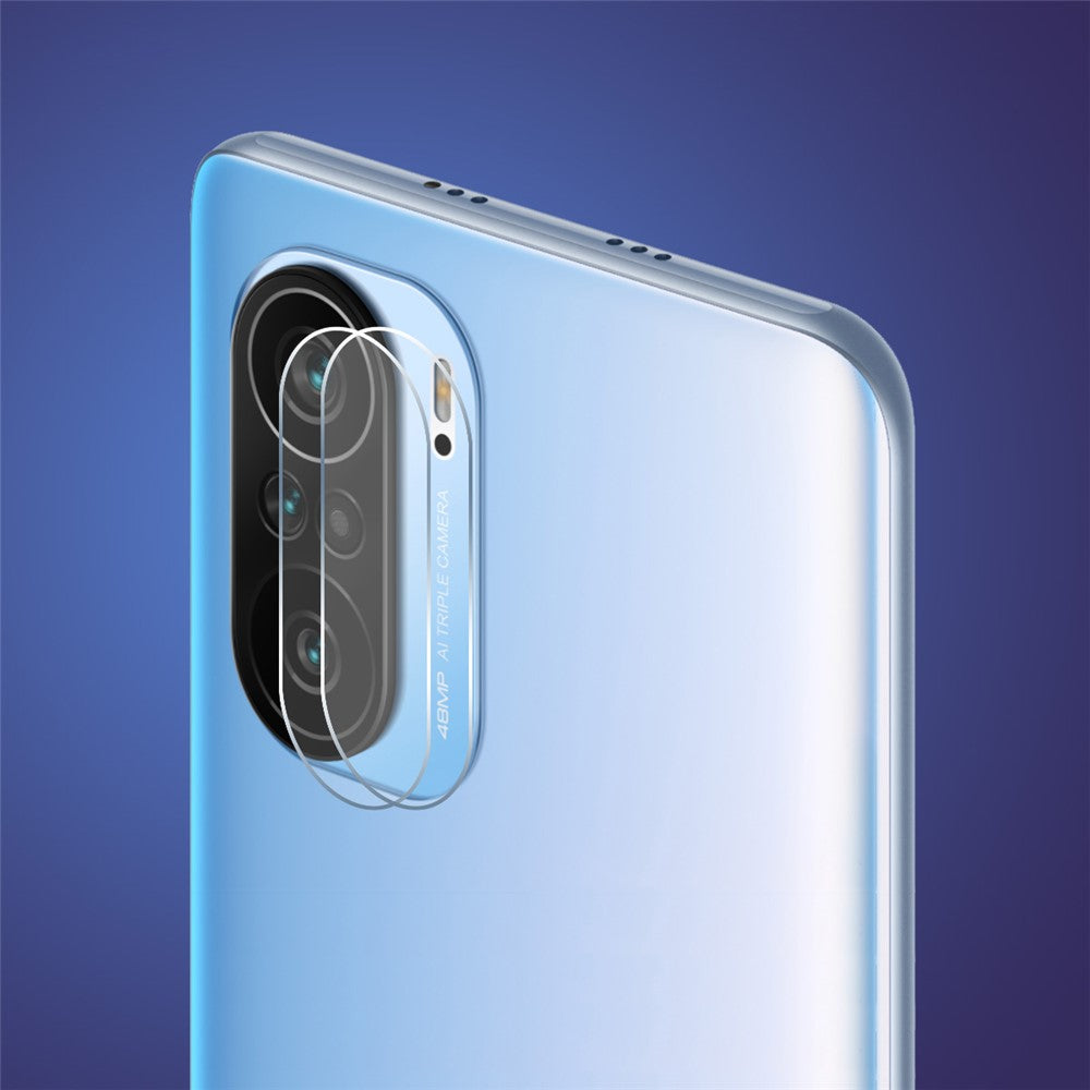 2 stk. ENKAY HAT PRINCE slidstærk ultraklar kameralinsefilm til Xiaomi Mi 11X/11X Pro/11i, 0,2 mm, 9H, 2,15D, Arc Edge-hærdet glasbeskyttelse