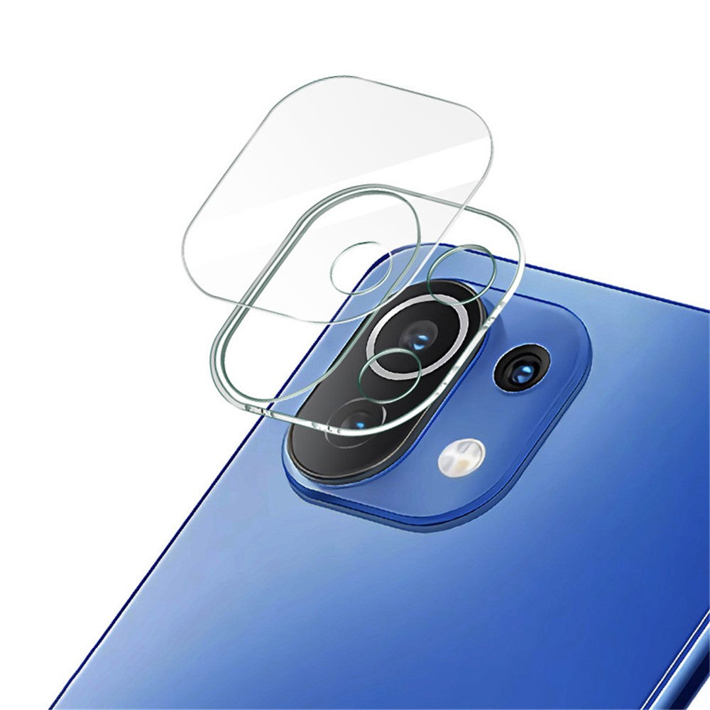 IMAK Reptålig HD Härdat Glas Kameralinsfilm + Linsskydd för Xiaomi Mi 11 Lite 5G / 4G / 11 Lite 5G NE