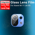 IMAK Reptålig HD Härdat Glas Kameralinsfilm + Linsskydd för Xiaomi Mi 11 Lite 5G / 4G / 11 Lite 5G NE