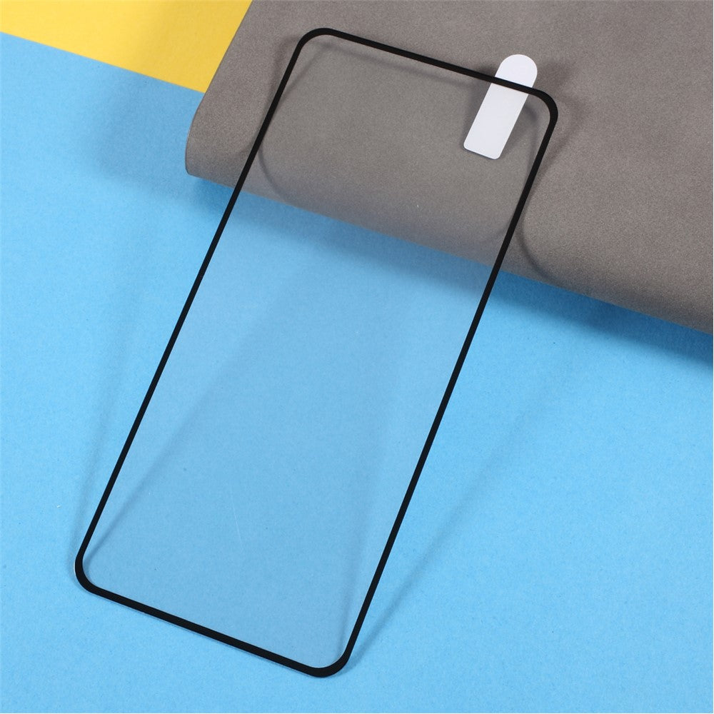 Full Coverage Silk Print Full Glue Tempered Glass Screen Protector Film for Oppo A74 4G