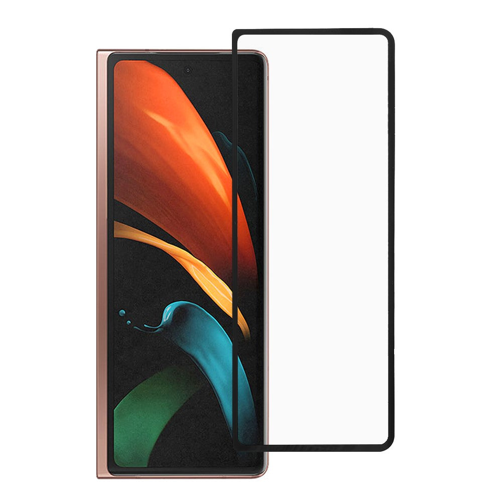 RURIHAI 3D Curved Full Screen Covering [Side Glue] Tempered Glass Screen Protector for Samsung Galaxy Z Fold2 5G