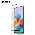 MOCOLO Explosionsskyddande silkestryck härdat glas i full storlek, skärm, heltäckande limfilm för Xiaomi Redmi Note 10 Pro 4G (Indien)/(Globalt)/Note 10 Pro Max