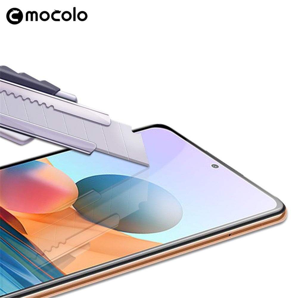 MOCOLO Anti-explosion Silk Printing Tempered Glass Full Size Screen Full Glue Film for Xiaomi Redmi Note 10 Pro 4G (India)/(Global)/Note 10 Pro Max