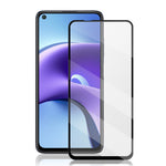 AMORUS Silk Printing Full Glue Tempered Glass Full Screen Covering Protector Film for Xiaomi Redmi Note 9 5G/Note 9T 5G