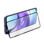 AMORUS Silk Printing Full Glue Tempered Glass Full Screen Covering Protector Film for Xiaomi Redmi Note 9 5G/Note 9T 5G