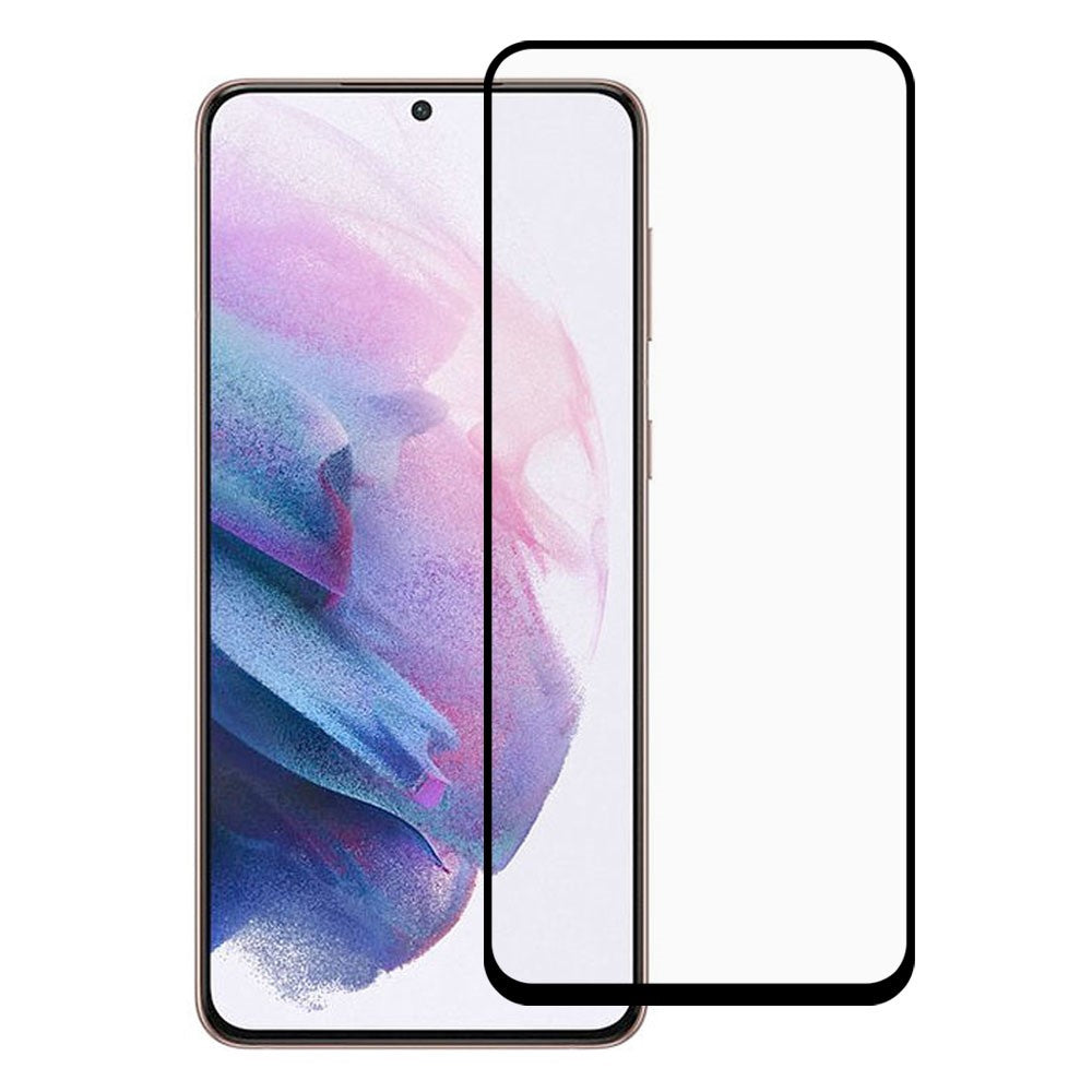 9D Full Glue Silk Printing Complete Coverage Tempered Glass Screen Protector Film for Samsung Galaxy S21 FE