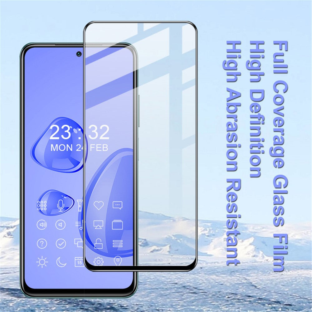 IMAK Pro+ Series Anti-explosion Full Screen Coverage Tempered Glass Screen Protector for Xiaomi Poco M5s 4G / Redmi Note 10 4G 5G / Note 10S 4G