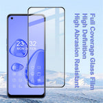 IMAK Pro+ Series Anti-explosion Full Screen Coverage Tempered Glass Screen Protector for Oppo F19 / Oppo A74 4G