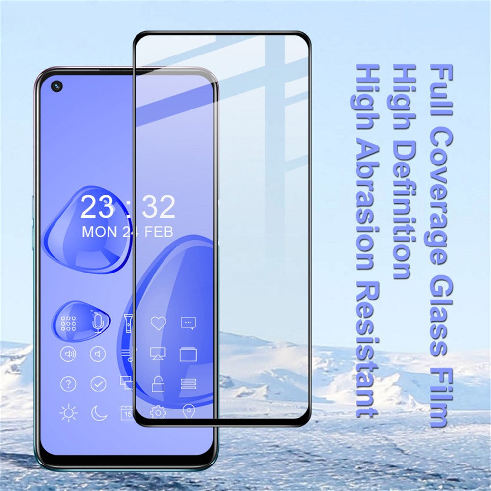 IMAK Pro+-serien explosionsskyddande helskärmsskydd i härdat glas för Oppo A54 5G
