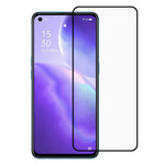 Full Glue Silk Printing Tempered Glass Anti-Burst Full Screen Coverage Protector for Oppo Reno5 4G/Reno5 5G/Reno5 K/Find X3 Lite