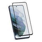 AMORUS Høj Gennemsigtighed Silketryk Fuld Lim Hærdet Glas Fuld Skærm Dækning Beskyttelsesfilm til Samsung Galaxy S21 FE